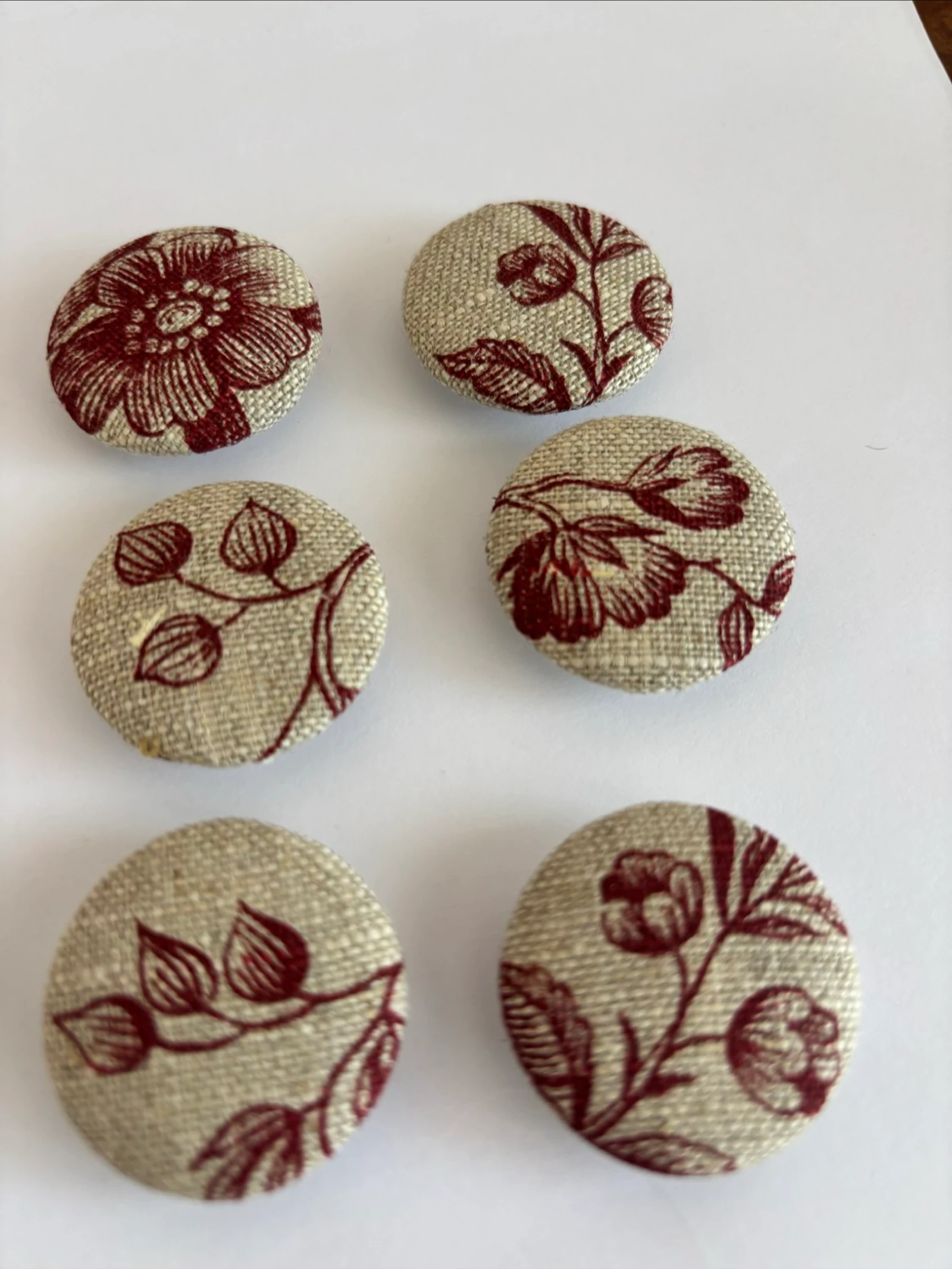 6 fabric-covered buttons – photo 3